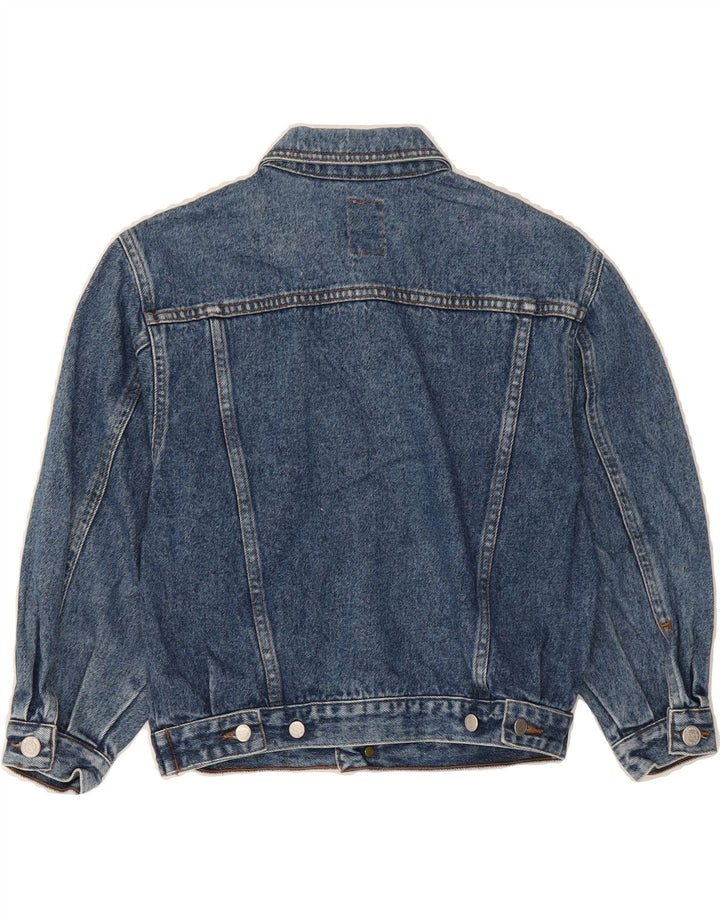STEFANEL Boys Denim Jacket 7-8 Years Blue Cotton Vintage Stefanel and Second-Hand Stefanel from Messina Hembry 