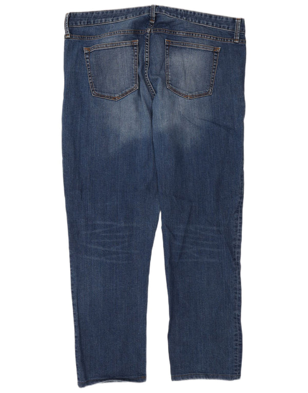 Gap Vaqueros Rectos Altos para Mujer UK 18 XL W34 L30 Algodón Azul