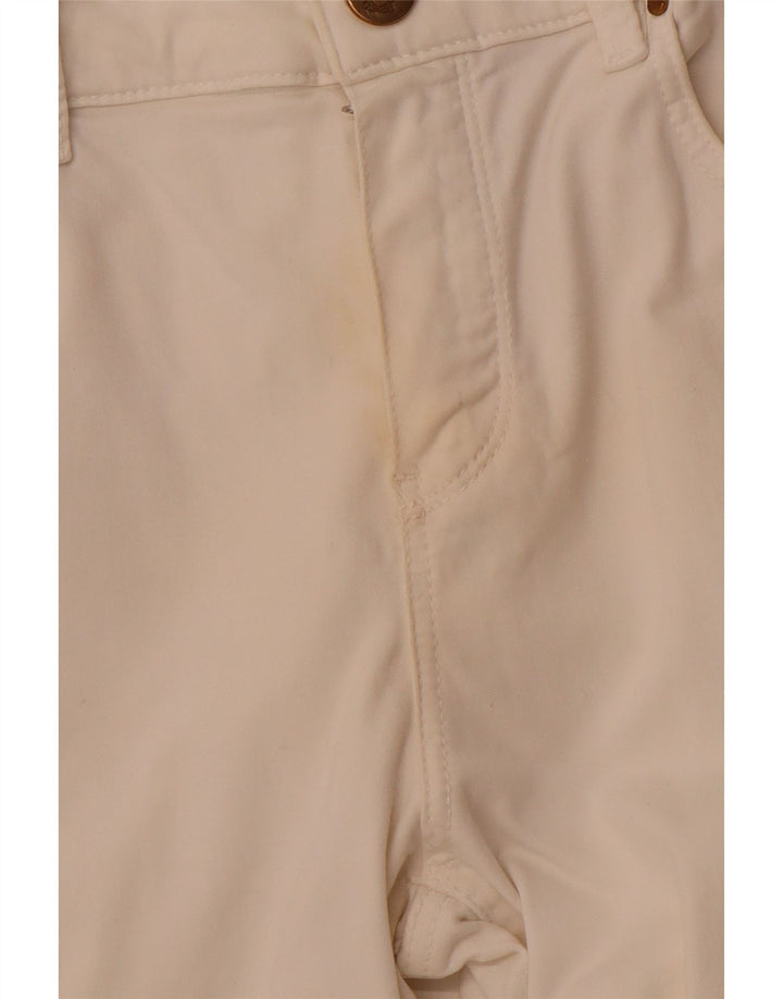 MASSIMO DUTTI Pantalones informales ajustados para mujer EU 40 Medium W30 L29 Blanco