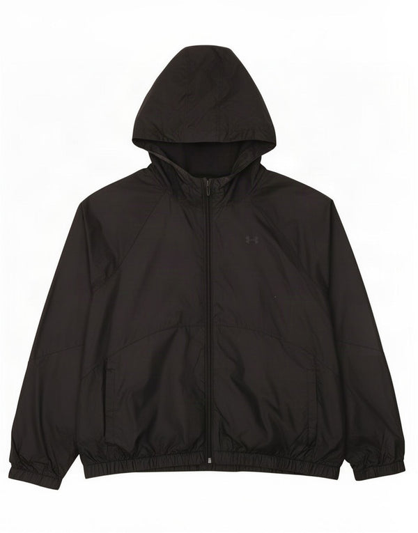 Under Armour Chaqueta superior de chándal con capucha para hombre Poliéster negro grande