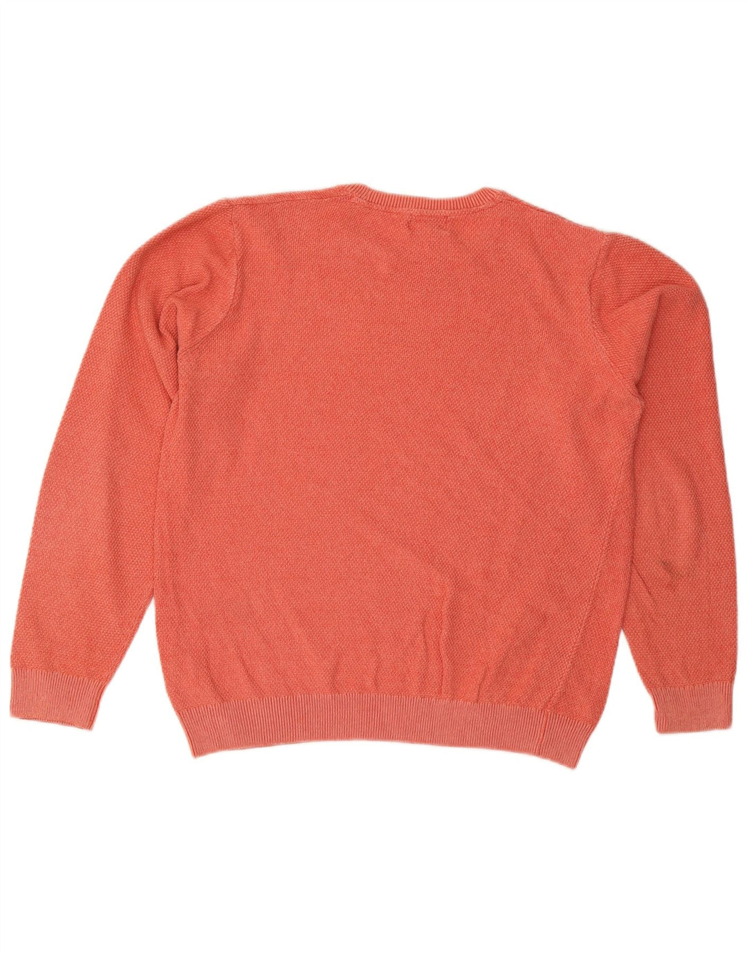 Marks & Spencer Jersey de Cuello Redondo para Hombre de algodón Naranja Medio