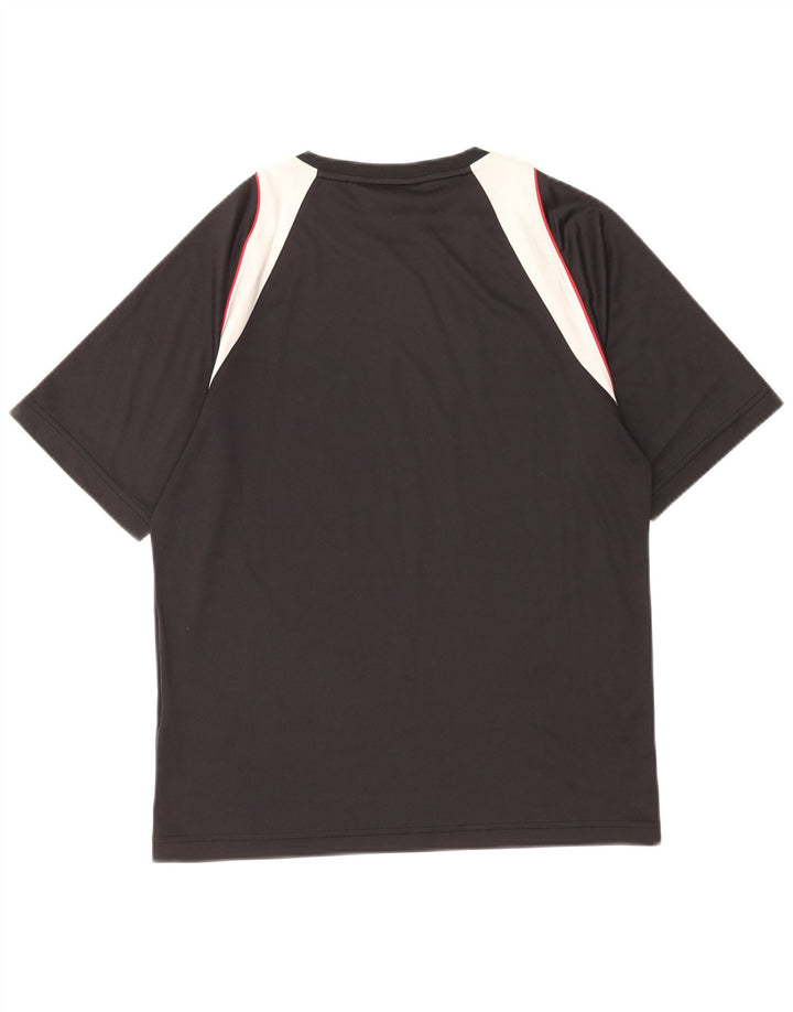 Sergio Tacchini Camiseta gráfica para hombre Top Medium Black Colourblock Poliéster