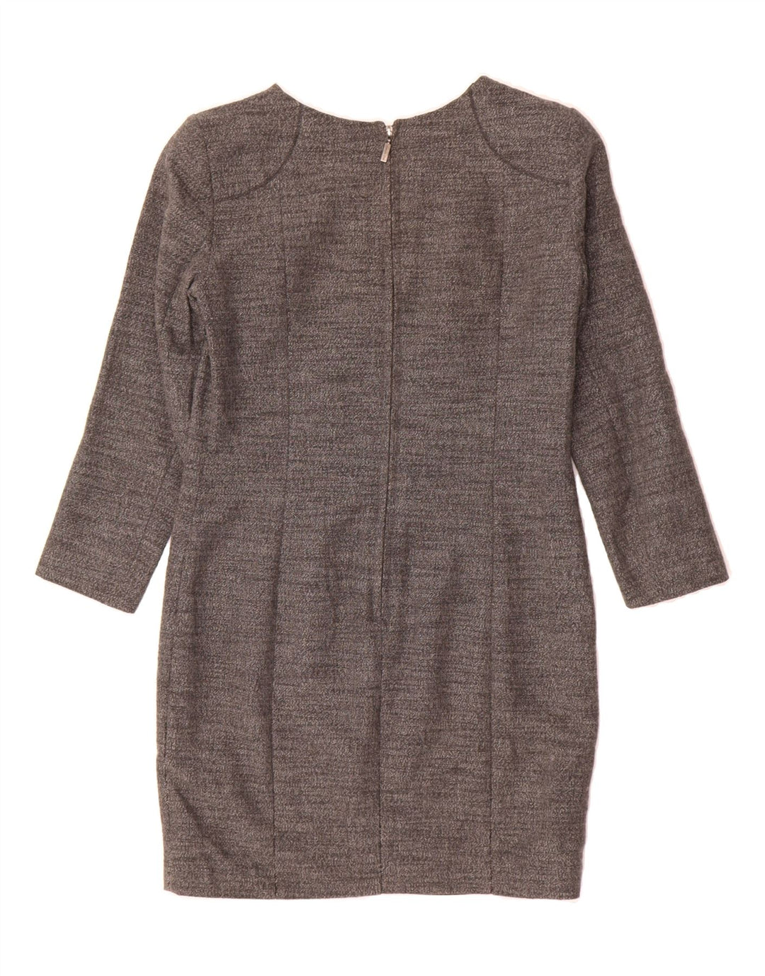 MASSIMO DUTTI Womens 3/4 Sleeve Sheath Dress EU 38 Small Grey Cotton Vintage Massimo Dutti and Second-Hand Massimo Dutti from Messina Hembry 