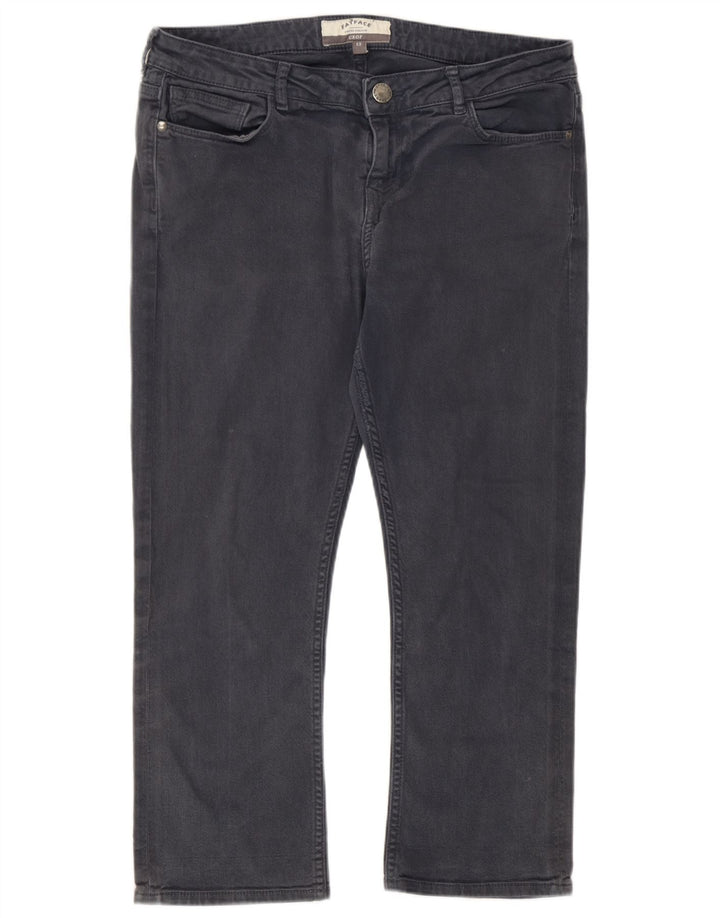Vaqueros recortados para mujer Fat Face UK 12 Medium W32 L22 Algodón gris