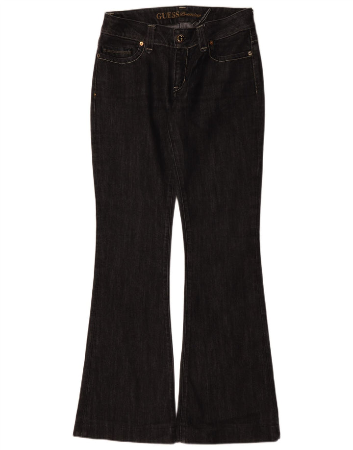Vaqueros Guess Mujer Acampanados W29 L32 Algodón Negro