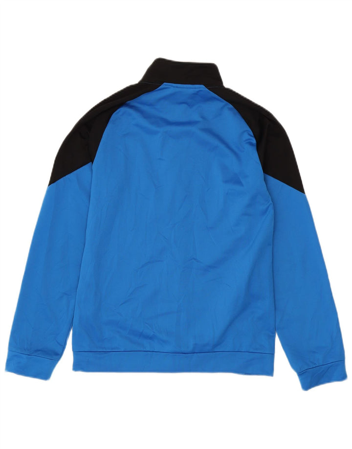 PUMA Chaqueta de chándal con gráfico para niños 13-14 años, color azul