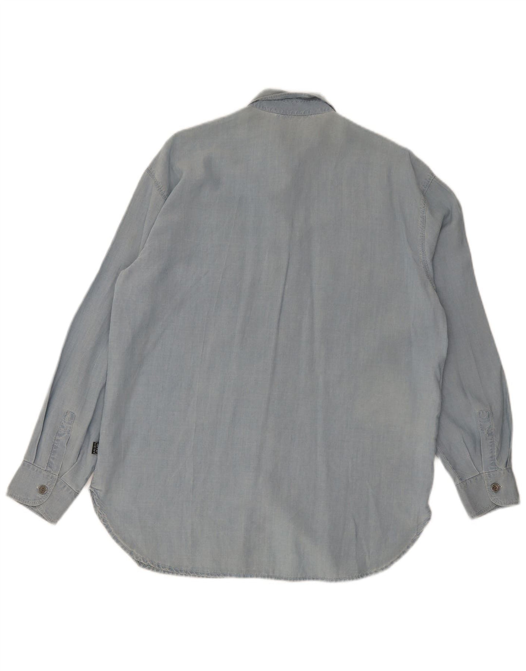 Camisa Mujer Krizia Jeans IT 42 Azul Medio