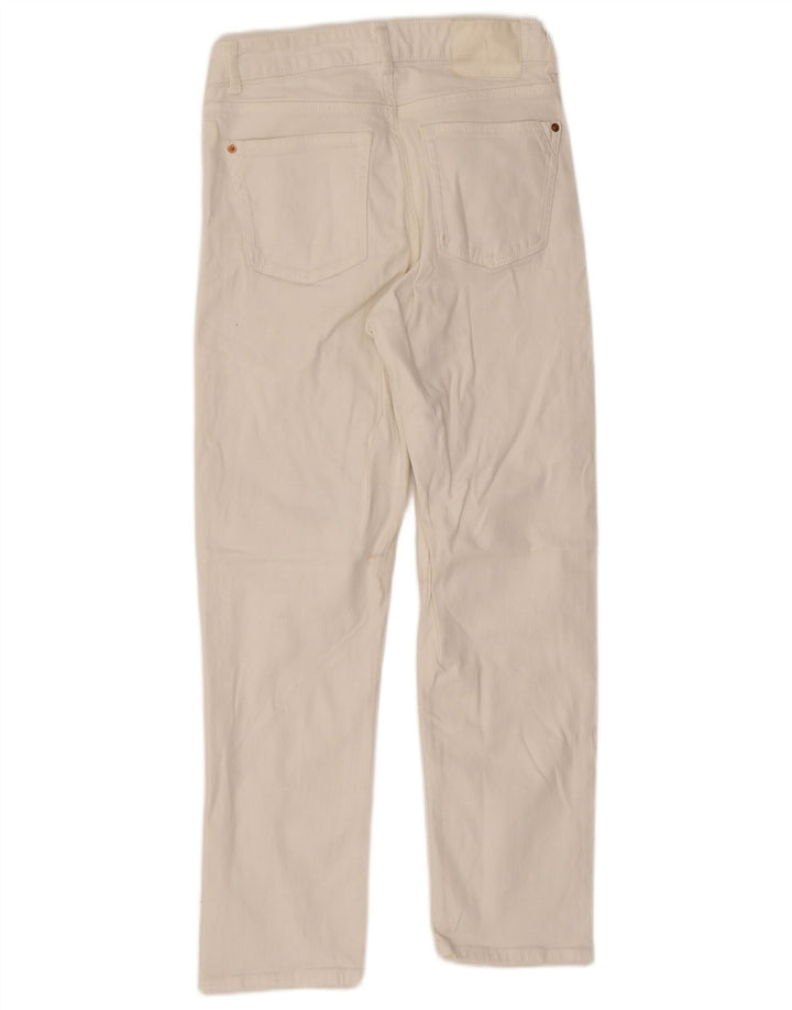 Zara Vaqueros Rectos Mujer EU 38 Small W28 L26 Blanco