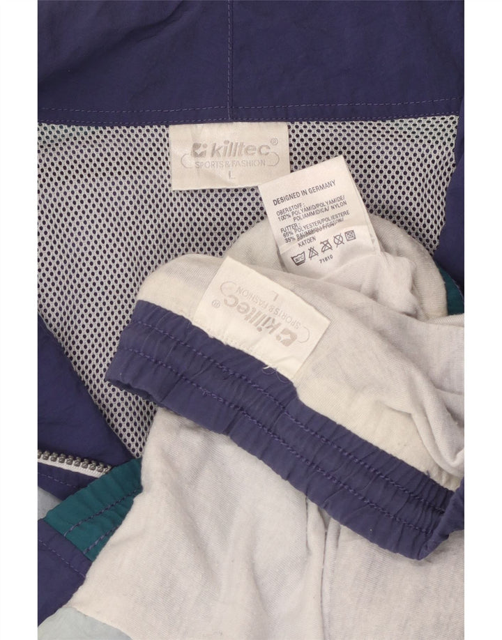 Killtec Hombre Gráfico Chándal Completo Grande Azul Colorblock Poliamida