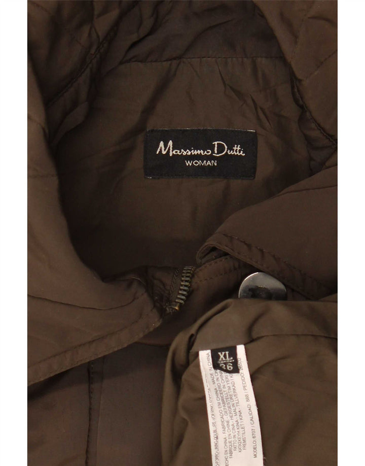 Chaqueta utilitaria Massimo Dutti para mujer UK 18 XL Caqui Poliéster