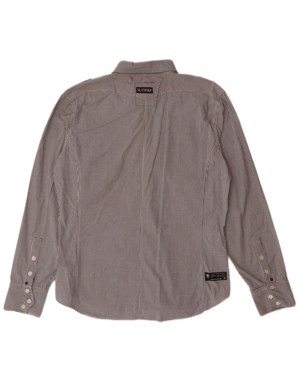 Camisa G-STAR Hombre XL Algodón a cuadros negro