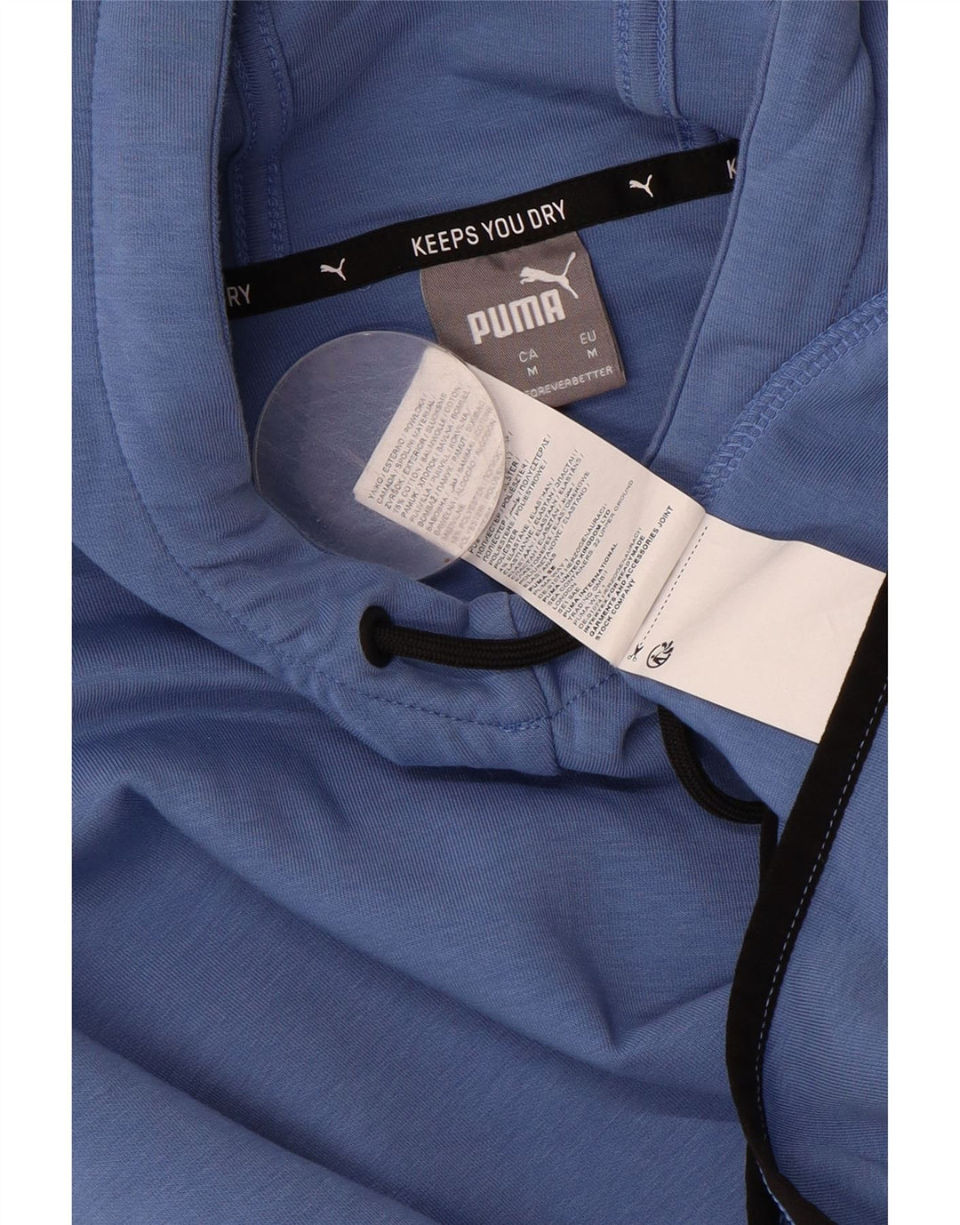 PUMA Jersey con capucha para hombre de algodón azul medio
