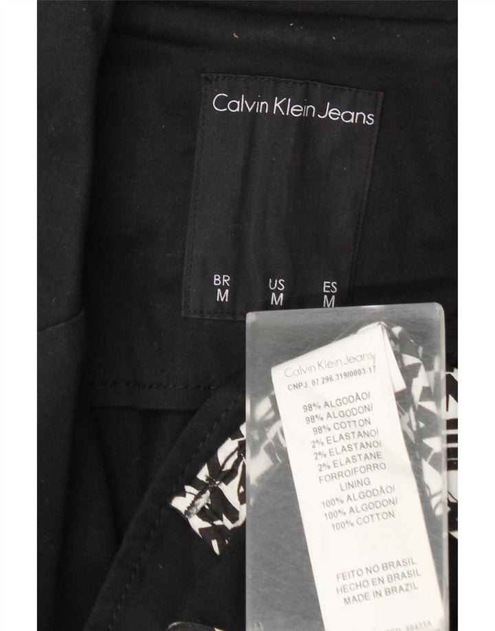 Calvin Klein Jeans Chaqueta tipo blazer de 2 botones para hombre UK 38 Mediana Algodón negro