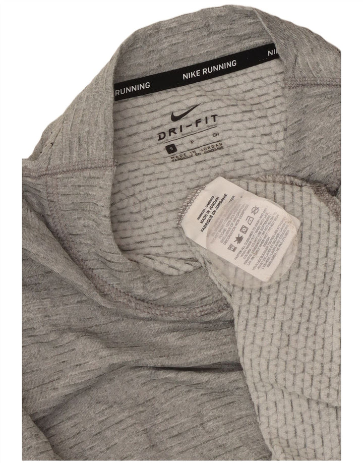 Nike Dri Fit - Camiseta extragrande de manga larga para mujer, talla S, color gris