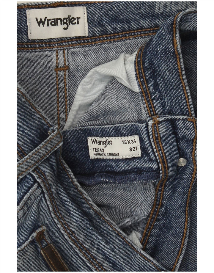 Wrangler Vaqueros Rectos Texas Para Hombre W36 L32 Azul