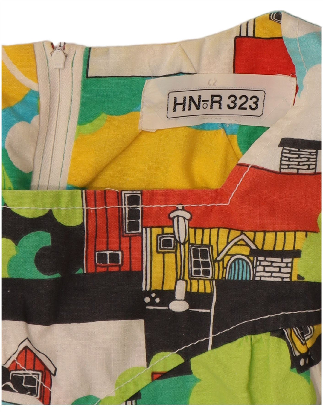 VINTAGE Vestido Básico Mujer IT 42 Medio Multicolor Floral Novedad