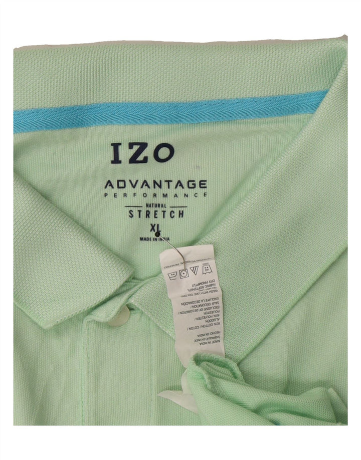 IZOD Mens Polo Shirt XL Green Cotton Vintage Izod and Second-Hand Izod from Messina Hembry 