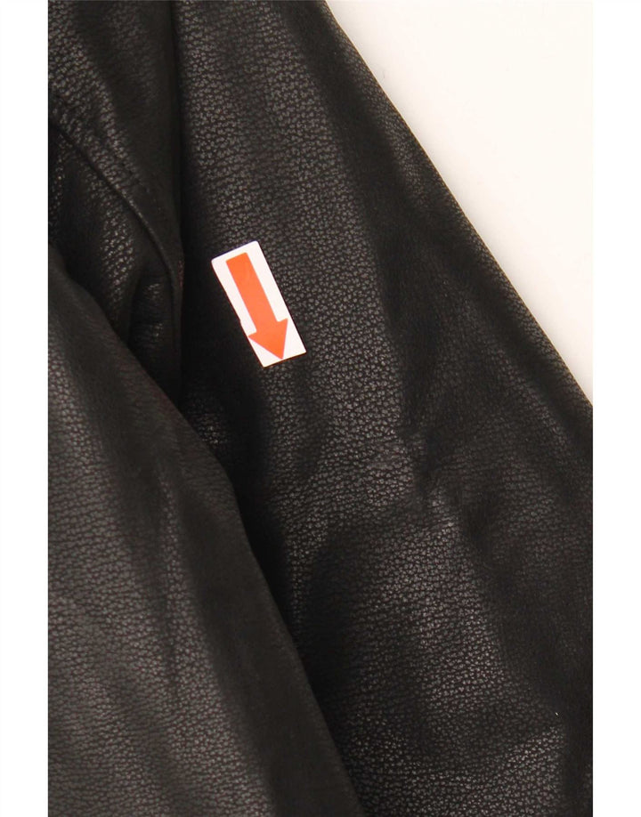 Chaqueta tipo blazer de cuero con 3 botones para hombre Forester IT 48 Medium Black