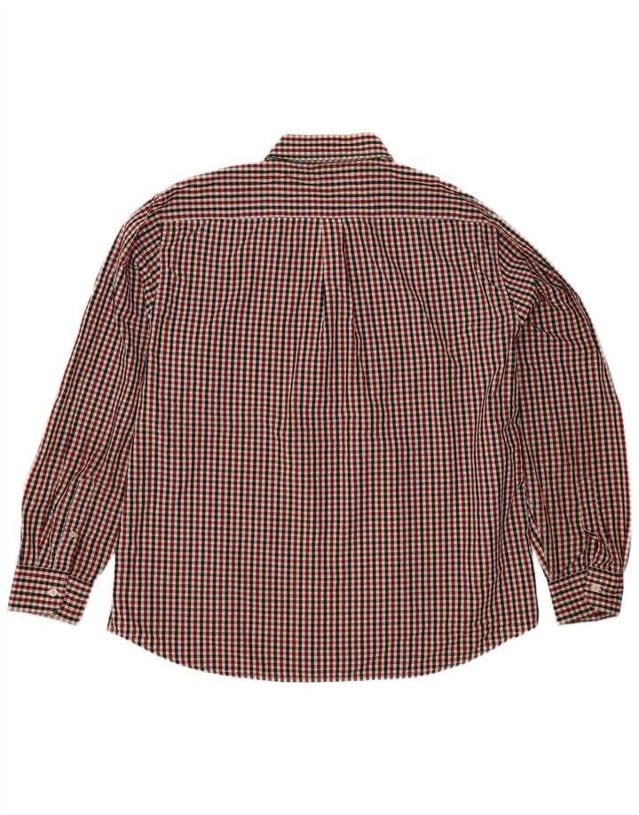 Camisa Dockers Hombre XL Algodón Vichy Rojo