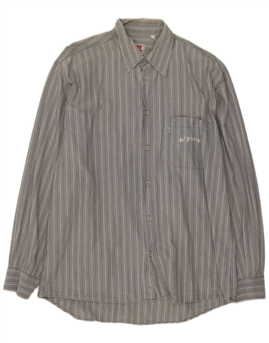 Camisa LEVI'S Hombre XL Gris Raya diplomática