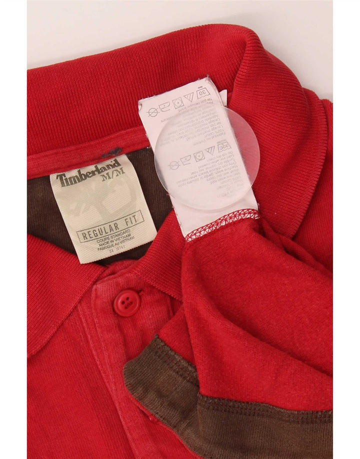 Timberland Polo De Manga Larga De Ajuste Regular Para Hombre Algodón Rojo Medio