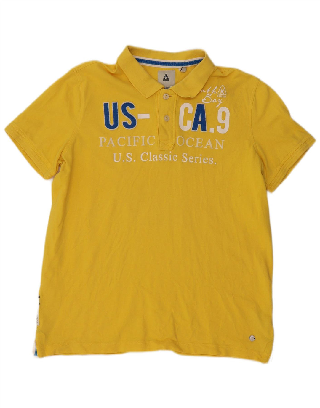 Gaastra Polo Gráfico Hombre XL Algodón Amarillo