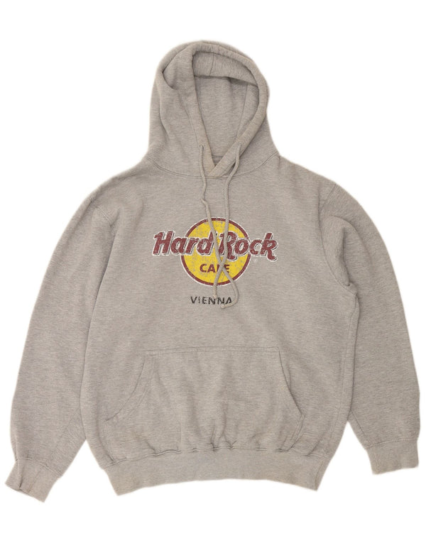 HARD ROCK CAFE Jersey con capucha gráfico Vienna para mujer Reino Unido 46 Algodón gris grande