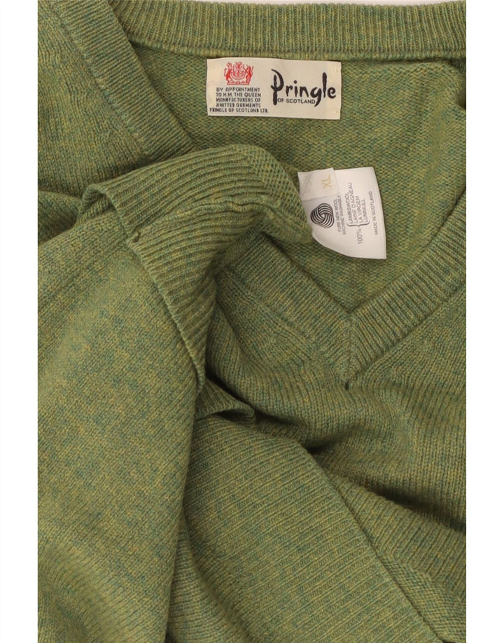 PRINGLE Camiseta sin mangas para hombre XL Lana de cordero verde