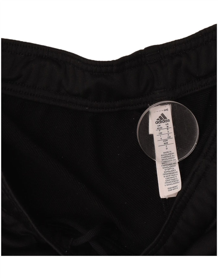 Adidas Pantalones de chándal para hombre UK 40/42 Medium Negro Poliéster