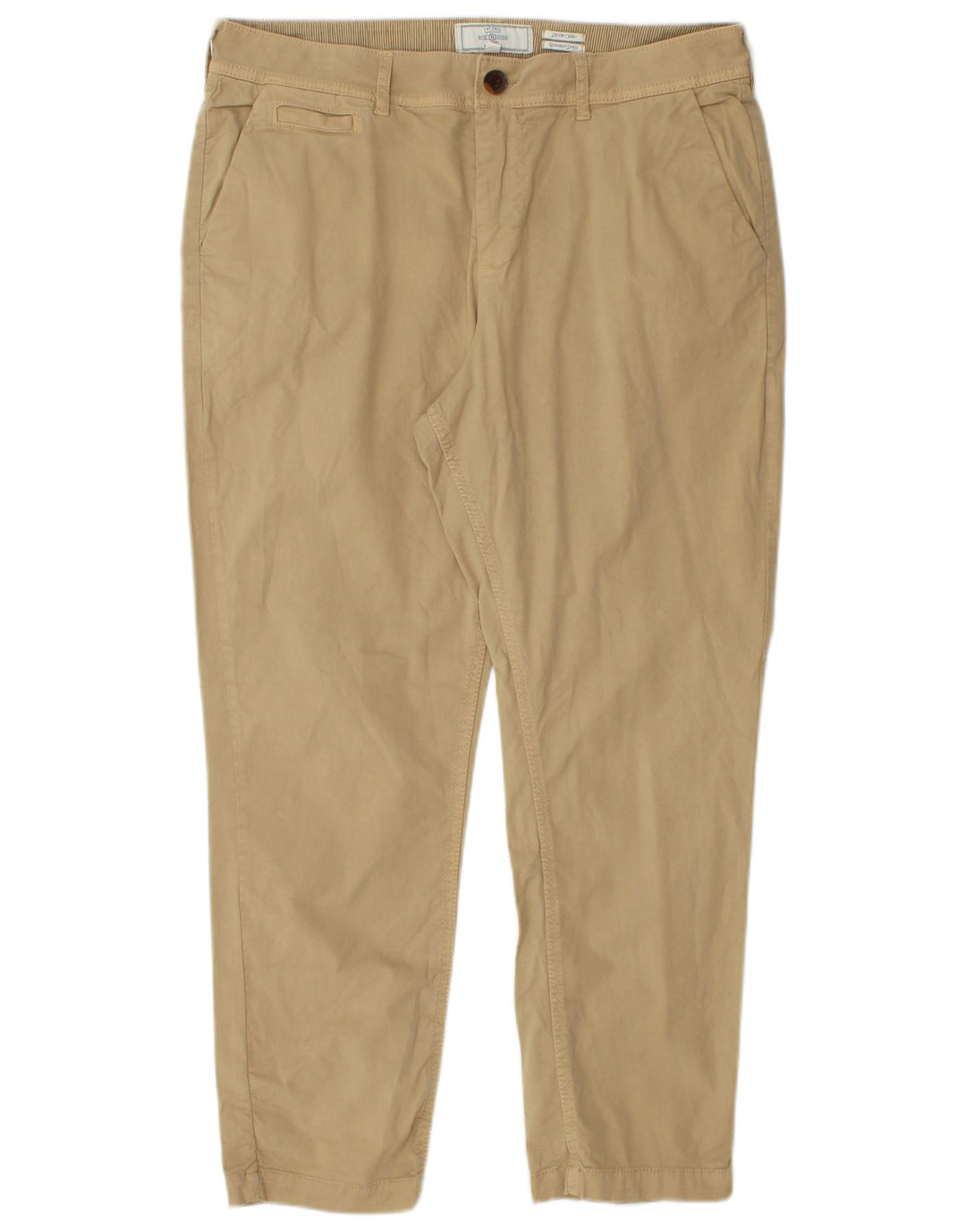 FAT FACE Pantalón chino Devon de corte regular para mujer UK 40 Large W32 L26 Beige