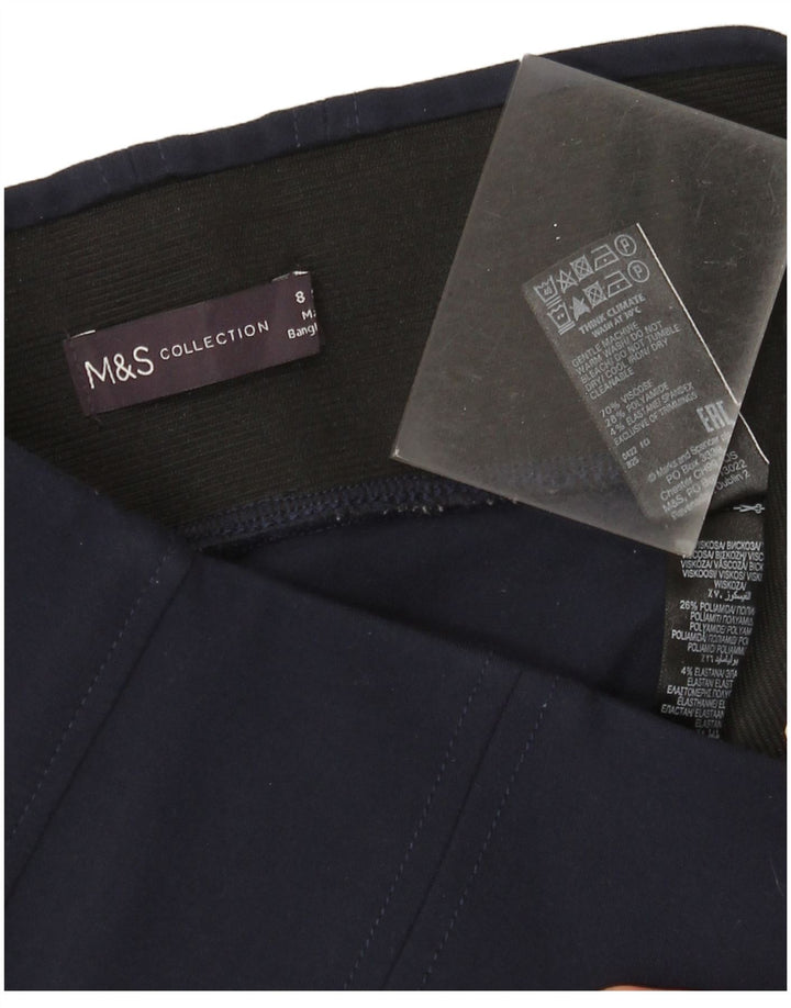 Marks & Spencer Leggings para mujer UK 8 Small Viscosa azul marino