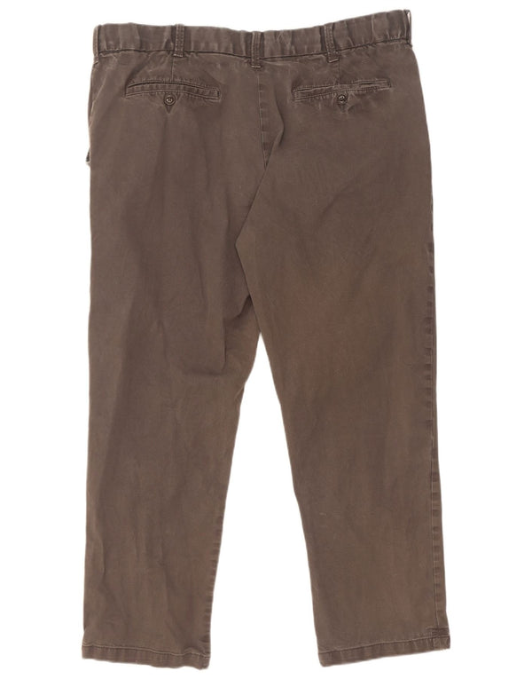 Marks & Spencer Pantalón chino recto azul Harbor para hombre W40 L29 Gris
