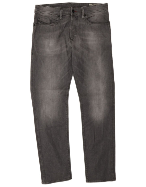 Diesel Mens Straight Jeans W30 L30 Grey Cotton