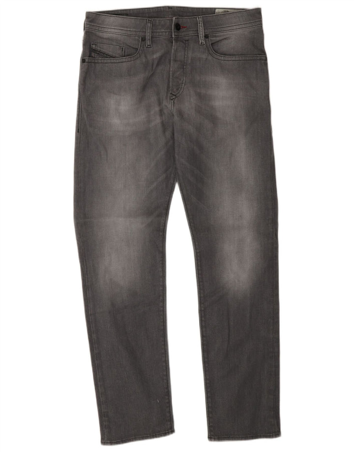 Diesel Vaqueros Rectos Hombre W30 L30 Algodón Gris