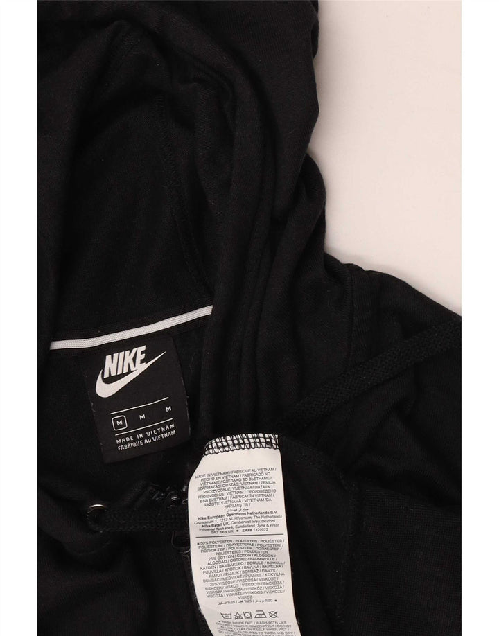 Nike - Sudadera con capucha para mujer, talla extragrande, con cremallera, talla M, poliéster negro