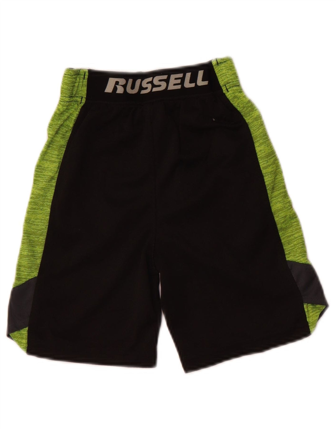 Russell Athletic Pantalones cortos deportivos para niños 4-5 años XS Negro Colorblock Poliéster