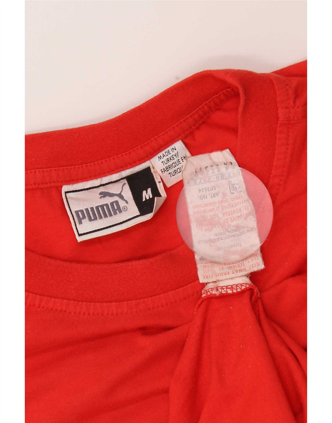 Puma - Camiseta gráfica para hombre, parte superior de algodón rojo mediano