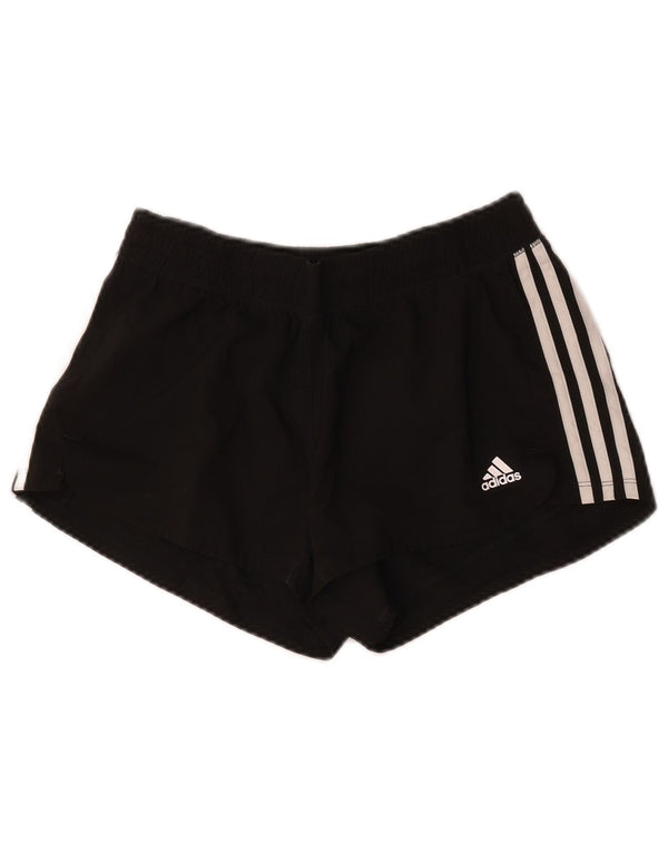 Adidas - Pantalones cortos deportivos Aeroready para mujer, talla 8/10, poliéster negro pequeño