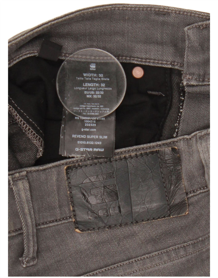 Vaqueros G-Star Revend Slim para hombre W32 L27 Algodón gris