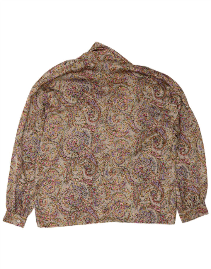Luisa Spagnoli Blusa para mujer UK 44 Medium Multicolor Paisley