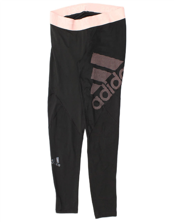Adidas Leggings gráficos para mujer Reino Unido 12/14 Mediano Negro Colorblock Poliéster