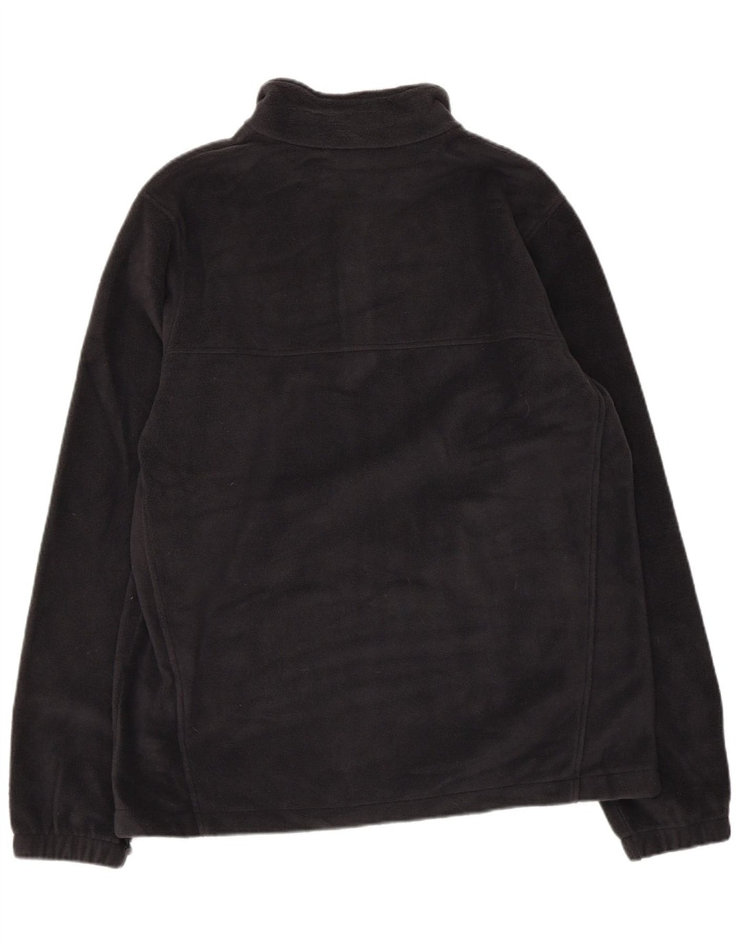 COLUMBIA Jersey de forro polar con cuello y cremallera Crawford para hombre Poliéster negro mediano