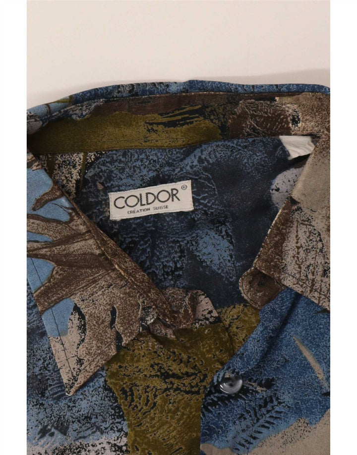 Coldor Camisa De Hombre Grande Patchwork Multicolor