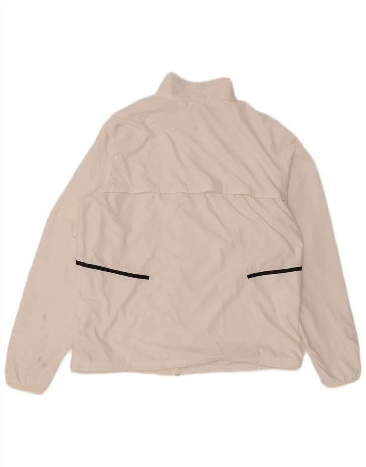 Nike - Chándal para hombre, chaqueta superior, poliéster blanco grande