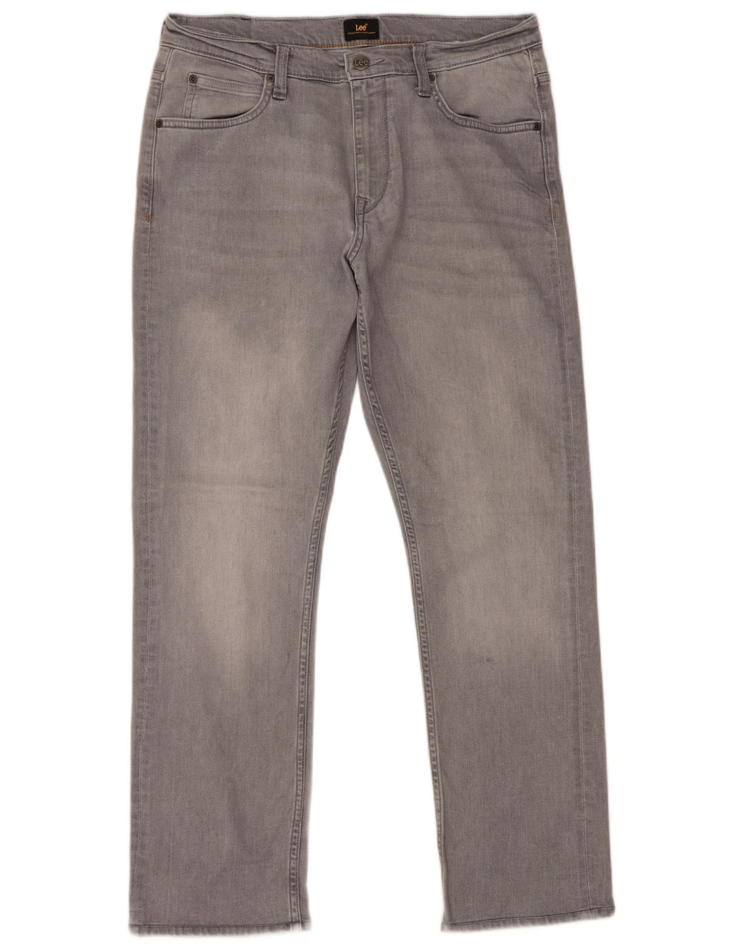 LEE Vaqueros rectos para hombre W32 L29 Algodón gris