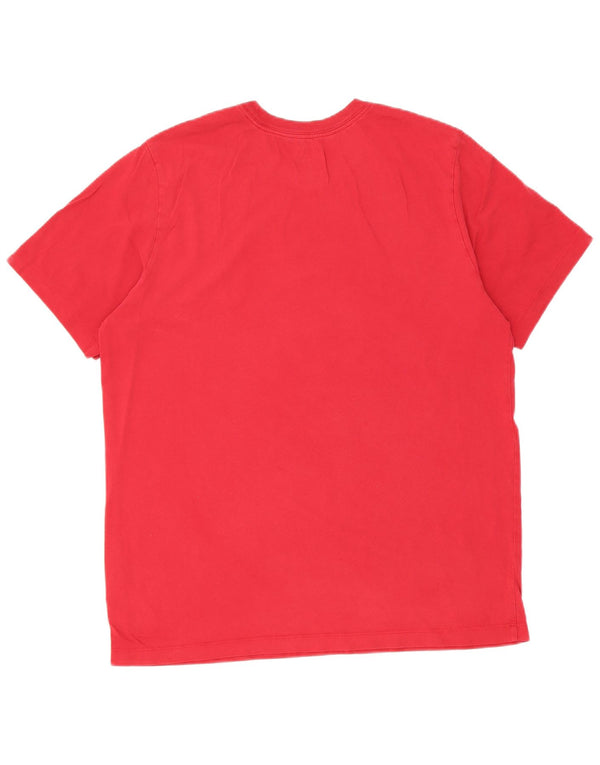 Jordan - Camiseta gráfica de ajuste estándar para hombre, talla grande, algodón rojo