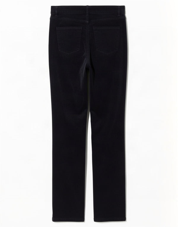 Marks & Spencer Womens Corduroy Trousers UK 12 Medium W30 L30 Navy Blue