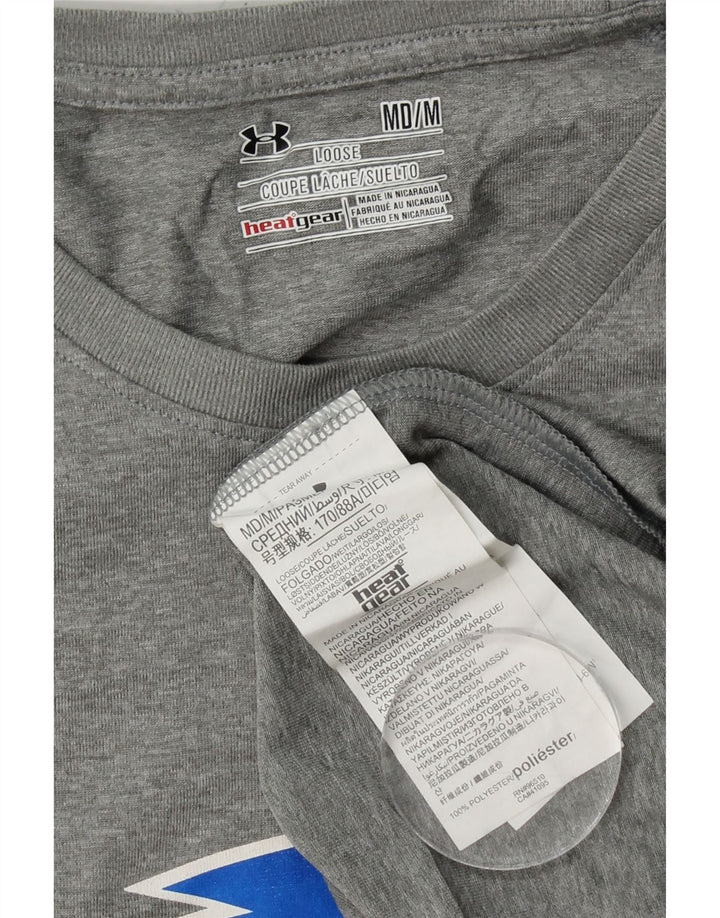 UNDER ARMOUR Camiseta gráfica para hombre Top Poliéster gris medio