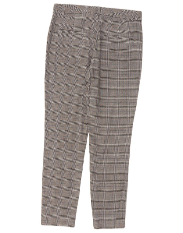 Massimo Dutti Pantalón Chino Slim Mujer EU 34 2XS W24 L26 Gris Pata De Gallo