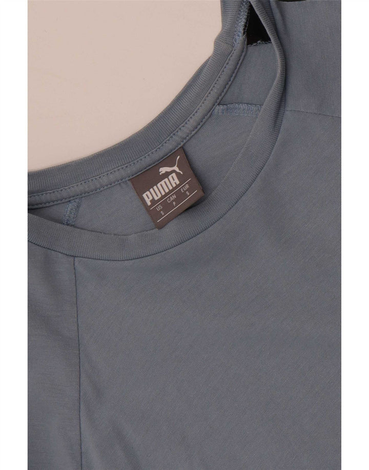 Puma Camiseta gráfica para hombre Top Small Blue Colourblock